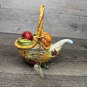 Heartwood Creek Jim Shore Basket Of Plenty Figurine 4 Fruits and Veg # 4009015
